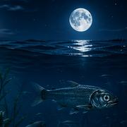 Tag und Nacht unter Wasser – Karpfen im Morgenlicht, zweiter Fisch bei Mondschein